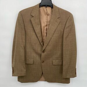 Lauren Ralph Lauren Mens Silk & Wool Blend  Plaid Blazer Size 40R